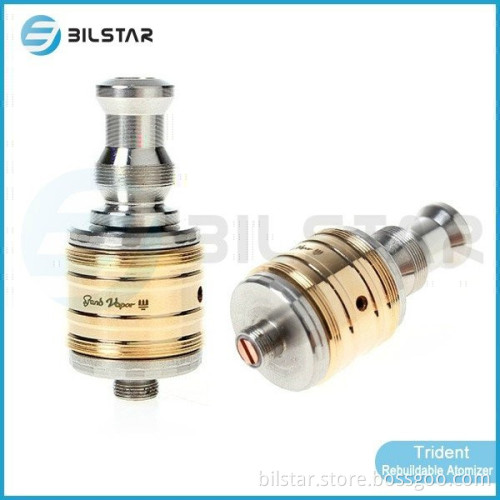Airflow Control New Design Rda Wholesale Gold Trident Tank